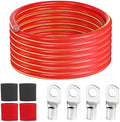 2 Gauge Battery Cable, 2 AWG CCA Wire 12 Feet Red by Sunnarepoon