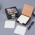 4PCS Diamond Art Painting PU Notecard Box DIY Craft Sticky Note Box with 160 Sheets of Paper Sticky Note Holder for Living Room Home Office Decoration for Adults Beginners Desk Organiser(Vase) - Image 5