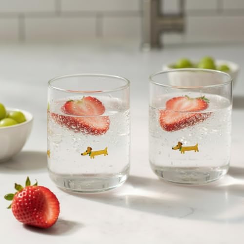 SiliFine 2 PCS Dachshund Icon Juice Glasses - Image 3