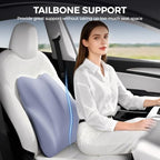 BEBAS Ergonomic Lumbar Support Pillow for Car, Memory Foam Car Back Cushion - Image 4
