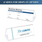 15 Pieces Acrylic Name Plate for Desk, 11" X 4.25" Name Tent for Meeting - Image 3
