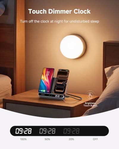 Dual Phone Foldable Wireless Charging Station for iPhone, Galaxy, Pixel - Image 3