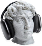 Michelangelo's David Headphone Stand - Universal Headset Holder - David Bust Sculpture - Gaming Desk Accessory - Holds Most Types of Headphones (Marble) by BeamTeam3D