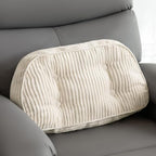 HIGOGOGO Lumbar Support Pillow for Recliner Chair/Accent Chair/Couch/Office Chair, Tufted Corduroy Back Support Cushion for Elderly, Recliner Cushions for Back Rest, Pain Relief, Reading, Beige by HIGOGOGO