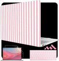 Case for Surface Laptop 8 2026/7 2024 13.8", Pink & White Stripes by WelcomeViseNewitems