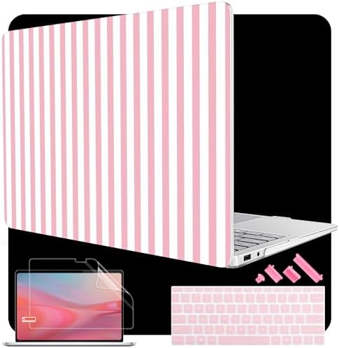 Case for Surface Laptop 8 2026/7 2024 13.8", Pink & White Stripes by WelcomeViseNewitems