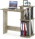 Furinno EFFICIENT Desk, 28.6" Wide Gaming Desk with 3 Open Side Shelves, Laptop Notebook Computer Desk, Office Desk for Home Office, Study Room, Dorm, Bedroom, Sonoma Oak by Furinno-FitsYourSpaceFitsYourBudget