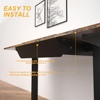 Under Desk Mounted Sliding Drawer with 60 Degree Tilt Panel to Pull Out, 15'' Long & 9'' deep Large Storage Organizer for Sit Stand Workstation - Image 7