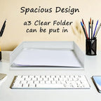A3 Metal Letter Tray, 2pcs/4pcs/6pcs, Stackable Paper Tray, Metal Mesh Desktop Organizer, File Document Storage Rack for Home, Office, School, Black/White, Horizontal/Vertical (6, Horizontal,White) - Image 3