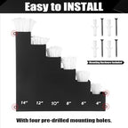 Cable Zip Tie Storage Holder, Black, 14 x 13 Inch, 6 Pockets - Image 6