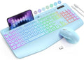 SABLUTE Wireless Keyboard and Mouse Combo, 9 Backlit Effects, RGB, 2.4GHz by SABLUTE