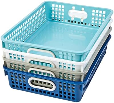Really Good Stuff Small Desktop Paper Storage Baskets, Set of 4 - Image 5