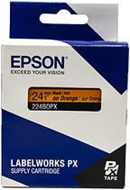 Epson LABELWORKS 224BOPX Label Tape - Black on Orange - 1" (24mm), 30ft - Image 6