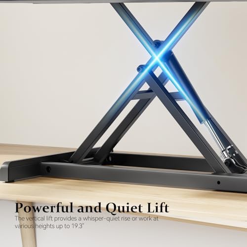 42" Standing Desk Converter, Quick Sit to Stand Desk Riser - Image 4