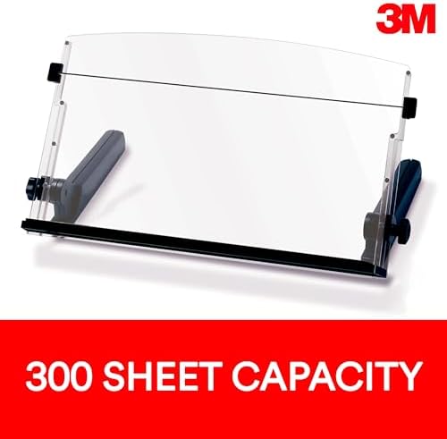 3M Adjustable in-Line Document Holder, Black, DH640, 1 Pack/Case - Image 2