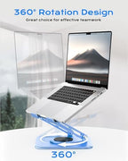 LOXP Adjustable Laptop Stand, Computer Stand with 360 Rotating Base - Image 2