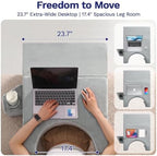 Lap Desk Pillow for Laptop, Foldable Ergonomic Reading Pillow for Gaming - Image 4