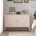 IRONFFICE Metal Cabinets,2 Door Cabinet with Adjustable Shelf,Pink Storage Cabinet for Bedroom,Living Room,Pink by IRONFFICE