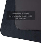 Vine Creations Leather Desk Mat Large 36" x 20", Desk Protector Mat, PU Leather Desk Pad, Non-Slip Large Mouse Pad, Desk Blotter, Desk Pads on Top of Desks, Home Office Desk Matt for Desktop (Black) - Image 4