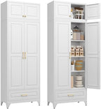 Polup Kitchen Pantry Cabinet, 90" Tall Metal Storage Cabinet with Doors by POLUP