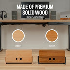COREMINDED Extra Large Cable Management Box, Wood Cord Hider Box & Organizer for Power Strip, TV Wires & Desk Cable Storage - Image 2