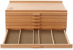 7 Elements 6 Drawer Wooden Artist Storage Supply Box for Pastels, Pencils, Pens, Markers, Brushes and Tools - Image 5