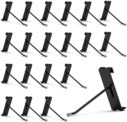 HUHOLE 50 Pack 4 Inch Black Gridwall Hooks Metal Display Hangers by HUHOLE