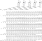 Tandefio 200 Pcs Slatwall Hooks 6 Inch Metal for Panel Display by Tandefio