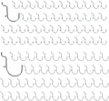 100PCS Dual Locking Pegboard Hooks Set, 50pcs 1" & 50pcs 1.5" Heavy Duty Galvanized Iron Pegboard Hooks, Fits 1/8” & 1/4” Pegboards for Garage Tool Storage Workshop Organization by LianRippleLian