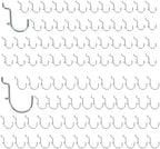 100PCS Dual Locking Pegboard Hooks Set, 50pcs 1" & 50pcs 1.5" Heavy Duty Galvanized Iron Pegboard Hooks, Fits 1/8” & 1/4” Pegboards for Garage Tool Storage Workshop Organization by LianRippleLian
