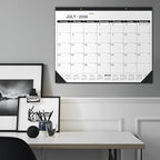 Desk Calendar 2026-2027,July 2026 to December 2027,Desk calendar 2026-2027 Large 22x17, Classroom Calendar 2027 with PVC Cover,Round Holes& NOTES List (Black),18 Months Calender 2027 - Image 5