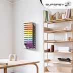 SUPEASY 12-Tier Wall File Organizer, Mesh Hanging Wall Mount File Holder - Image 7