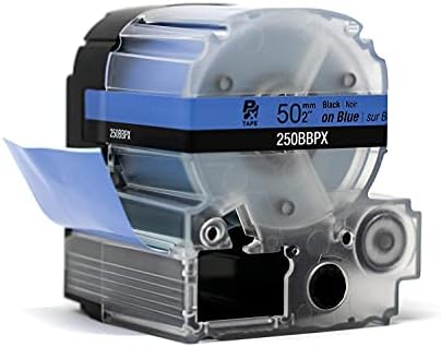 Epson LABELWORKS 250BBPX Label Tape - Black on Blue - 2" (50mm), 26.2ft - Image 4