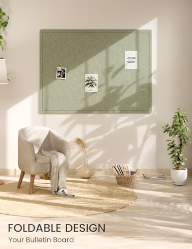 Fluxynara 47.2" x 35.4" Large Bulletin Board, Sage - Image 6