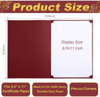 Fainne 120 Pack Certificate Holders Bulk, Diploma Covers, Red - Image 2