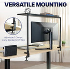VIVO Black Clamp-on 38 in Overhead Desk Shelf Mount, DESK-SHELF38-B - Image 6