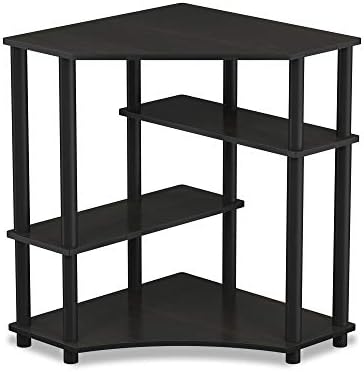 Furinno Turn-N-Tube Toolless Corner Desk, Gaming Desk, Espresso by Furinno-FitsYourSpaceFitsYourBudget