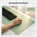 Single-Sided PU Leather Desk Pad (20"x40", Green) - Non-Slip Large Mouse Pad & Desk Mat for Office, Home - Waterproof, Easy to Clean, Durable Surface - Image 4
