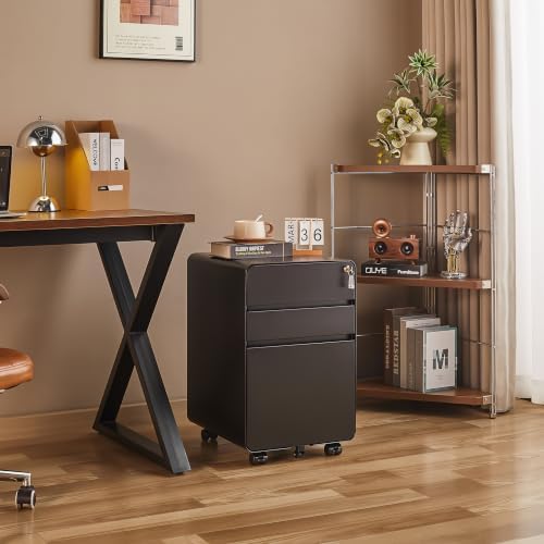 Approgreent 3 Drawer Mobile File Cabinets for Home Office - Image 2