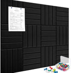 Cork Boards for Walls 48" x 36" Felt Board Alternative, 12 Pack Felt Wall Tiles Bulletin Board, Large Cork Board for Office Pin Board Tack Board Cork Boards by YOPCDJ
