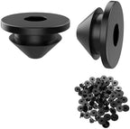 BLIKA 100 Pack Cable Railing Rubber Grommets for 1/8" 5/32" 3/16" Cables for Metal Cable Railing Posts, 1/8" Cable Railing Grommet, Cable Railing Protective Sleeves for Metal Posts, BL10-L by BLIKA