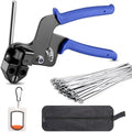 Metal Zip Tie Gun Kit with 200 Pcs 12" Stainless Steel Cable Ties by ABSupus