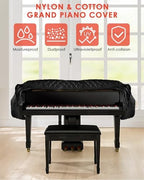 TINDTOP Thickened Grand Piano Cover, Waterproof Baby Piano Cover - Image 4