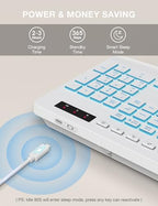 SABLUTE Wireless Keyboard with 7 Colored Backlit, Wrist Rest, 2.4G Lag-Free - Image 5