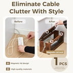 Chunful Extra Large Cable Management Box, 16'' Wood Cord Box Organizer with Ventilation Nets & Organizer for Power Strip, TV Wires & Desk Cable Storage, Magnetic Lid Hide Floor Cables - Image 3