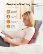 CILI Back Lumbar Support Pillow for Office Chair, Desk Chair Lumbar Back Support with Massage & Heating Function, Memory Foam Lumbar Pillow for Home Office Use - Image 5