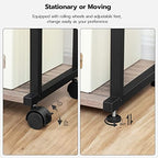 HOOBRO Mobile Printer Stand, 3-Tier Printer Cart Under Desk with Storage, Industrial Adjustable Rolling Cart, Sturdy Little Table on Wheels for Home Office BG28PS01N1 - Image 6