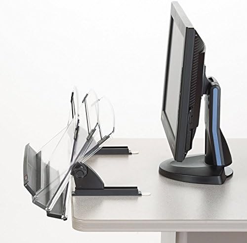 3M DH630 In-Line Document Holder, 14"x5-1/2"x9-1/2", Clear/Black - Image 2