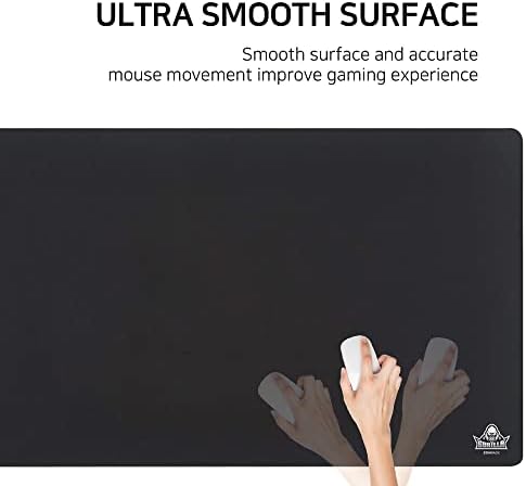 4XL Huge Mouse Pads Oversized Giant Mouse Pad (60''x30''x0.12'') - XXXXL Extended Mousepad Full Desk Mat Suitable for Gamers - Black - Image 5
