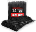 Zip Ties 14 inch(1000 Pack), 60 lb, Black Heavy Duty Wire Ties, UV Resistant Cable Ties for Indoor and Outdoor Use, LOCKLOCK by Unknown